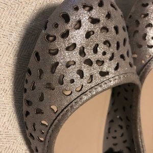 Seychelles Silver ballet flat